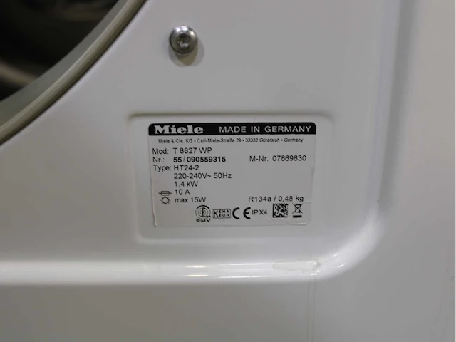 Miele w 5867 softcare system wasmachines & miele t 8827 wp softcare system ecocomfort wasdrogers - afbeelding 8 van  8