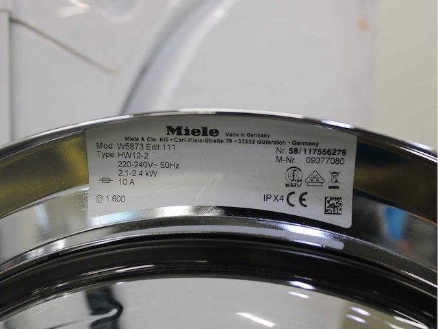 Miele w 5873 edition 111 wasmachine & miele t 7744 c softcare system wasdroger - afbeelding 5 van  8