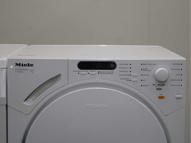 Miele w 5873 edition 111 wasmachine & miele t 7744 c softcare system wasdroger - afbeelding 6 van  8