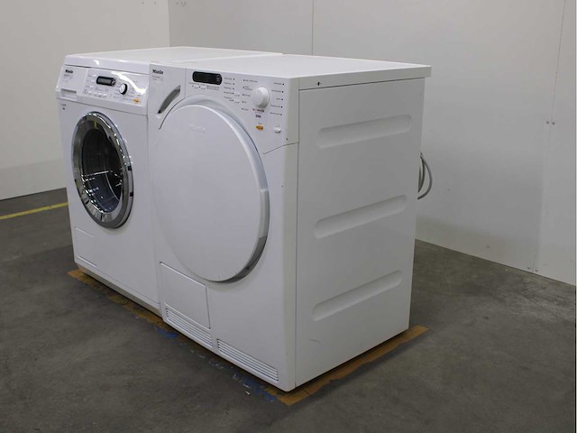 Miele w 5873 edition 111 wasmachine & miele t 7744 c softcare system wasdroger - afbeelding 7 van  8