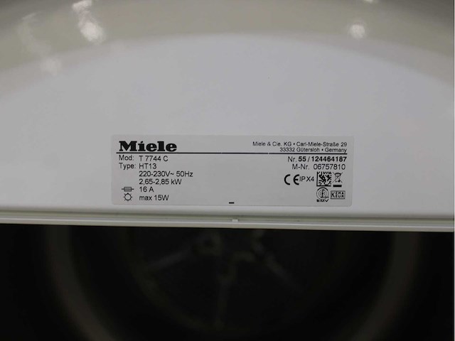 Miele w 5873 edition 111 wasmachine & miele t 7744 c softcare system wasdroger - afbeelding 8 van  8
