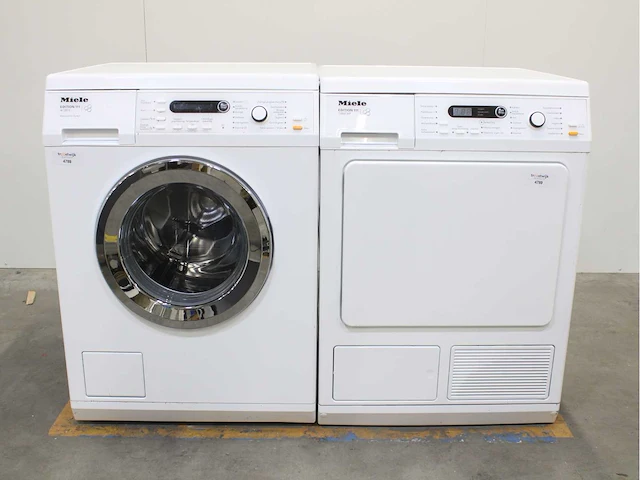 Miele w 5873 edition 111 wasmachine & miele t 8861 wp edition 111 wasdroger - afbeelding 1 van  8