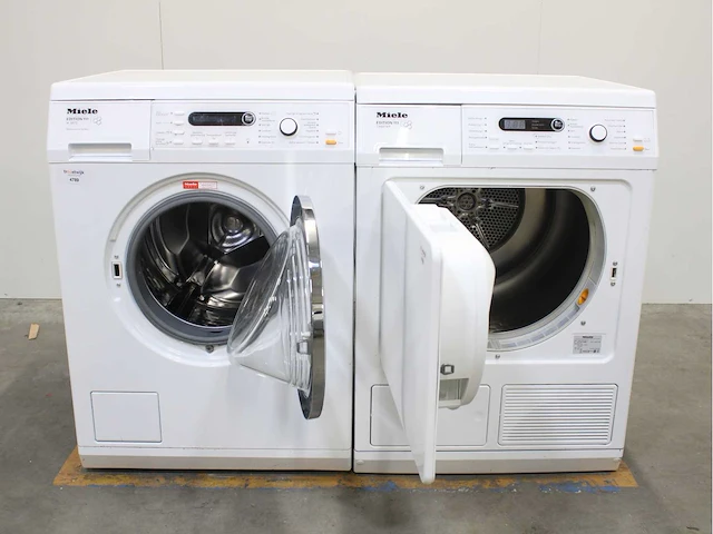Miele w 5873 edition 111 wasmachine & miele t 8861 wp edition 111 wasdroger - afbeelding 2 van  8