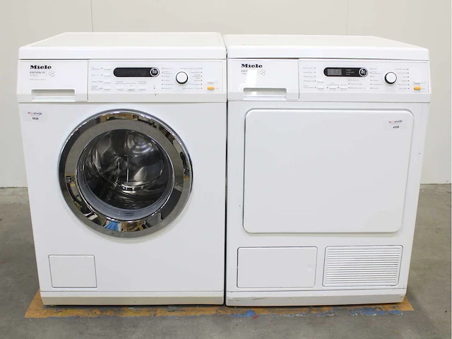 Miele w 5873 edition 111 wasmachine & miele t 8861 wp edition 111 wasdroger - afbeelding 1 van  8
