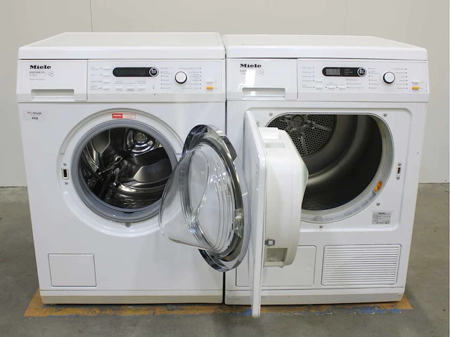 Miele w 5873 edition 111 wasmachine & miele t 8861 wp edition 111 wasdroger - afbeelding 2 van  8
