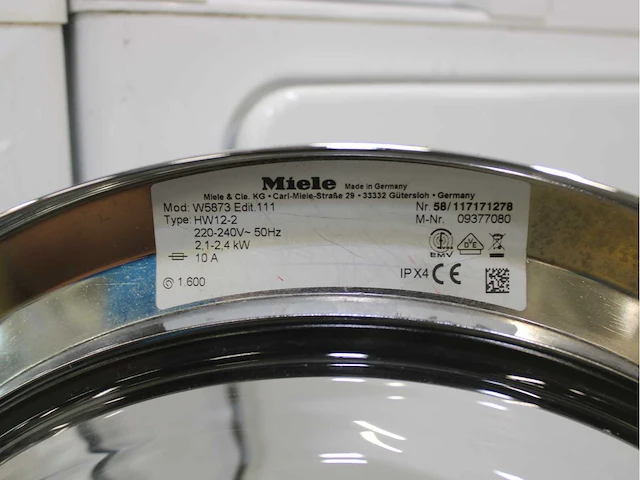 Miele w 5873 edition 111 wasmachine & miele t 8861 wp edition 111 wasdroger - afbeelding 5 van  8