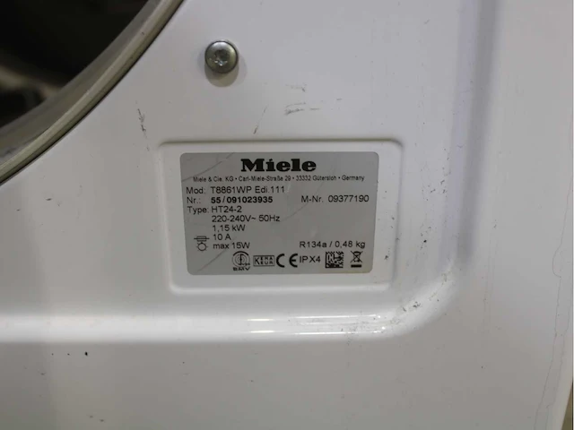 Miele w 5873 edition 111 wasmachine & miele t 8861 wp edition 111 wasdroger - afbeelding 8 van  8