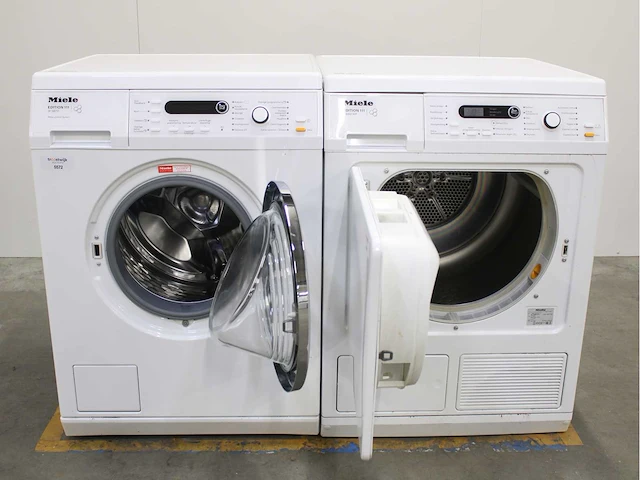Miele w 5873 edition 111 wasmachine & miele t 8861 wp edition 111 wasdroger - afbeelding 2 van  8