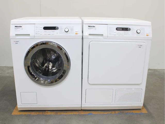 Miele w 5873 edition 111 wasmachines & miele t 8861 wp edition 111 wasdrogers - afbeelding 1 van  8