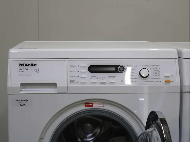 Miele w 5873 edition 111 wasmachines & miele t 8861 wp edition 111 wasdrogers - afbeelding 3 van  8