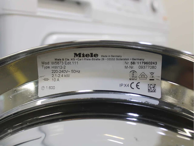 Miele w 5873 edition 111 wasmachines & miele t 8861 wp edition 111 wasdrogers - afbeelding 5 van  8