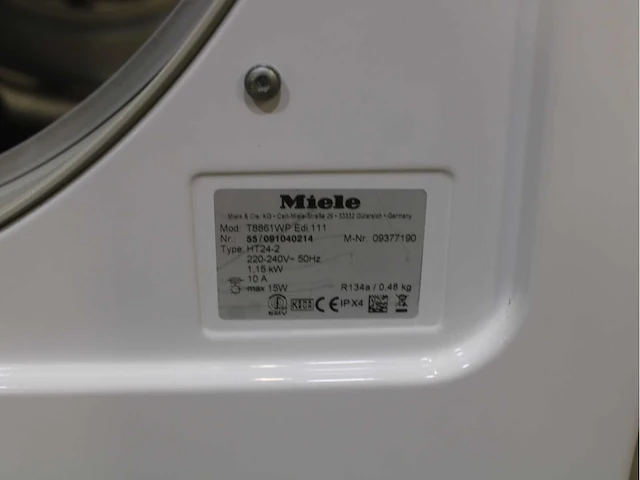 Miele w 5873 edition 111 wasmachines & miele t 8861 wp edition 111 wasdrogers - afbeelding 8 van  8