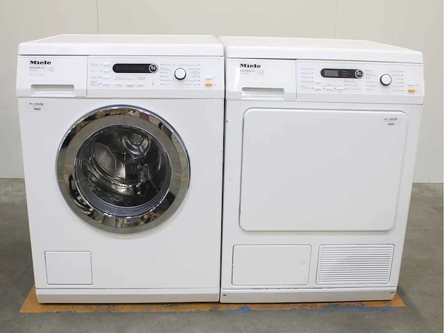 Miele w 5873 edition 111 wasmachines & miele t 8861 wp edition 111 wasdrogers - afbeelding 1 van  8