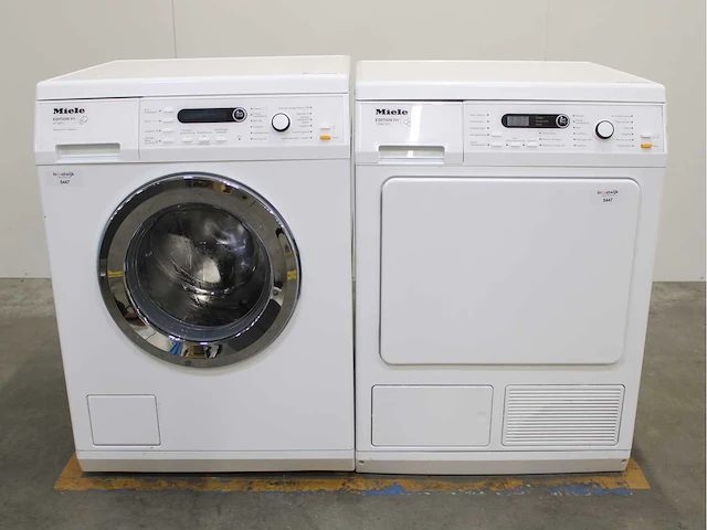 Miele w 5877 edition 111 wasmachine & miele t 8861 wp edition 111 wasdroger - afbeelding 1 van  8