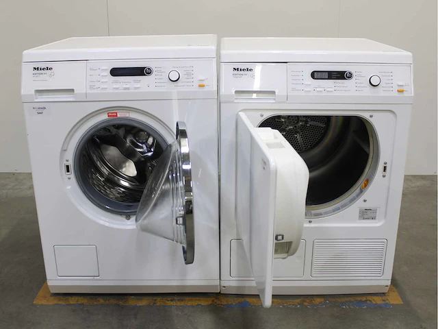 Miele w 5877 edition 111 wasmachine & miele t 8861 wp edition 111 wasdroger - afbeelding 2 van  8