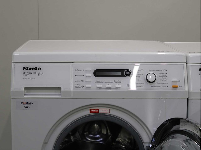Miele w 5877 edition 111 wasmachine & miele t 8861 wp edition 111 wasdroger - afbeelding 3 van  8