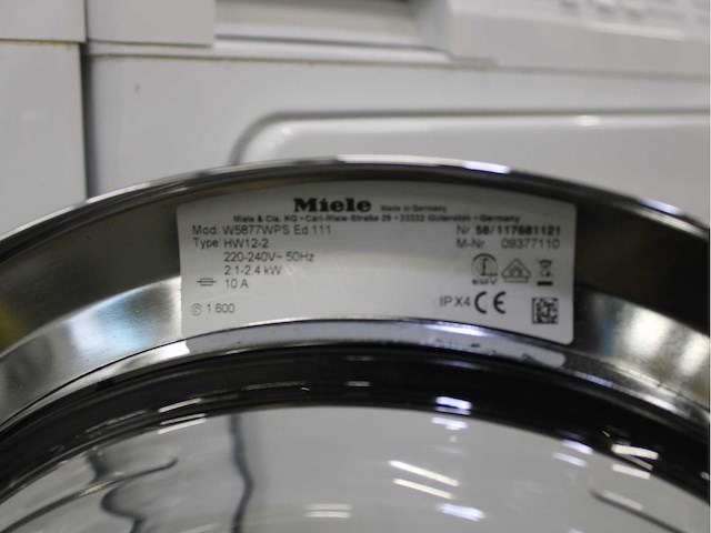 Miele w 5877 edition 111 wasmachine & miele t 8861 wp edition 111 wasdroger - afbeelding 5 van  8