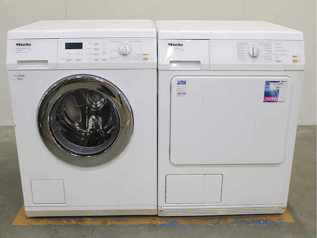 Miele w 5903 softcare system wasmachine & miele t 8903 c wasdroger - afbeelding 1 van  8