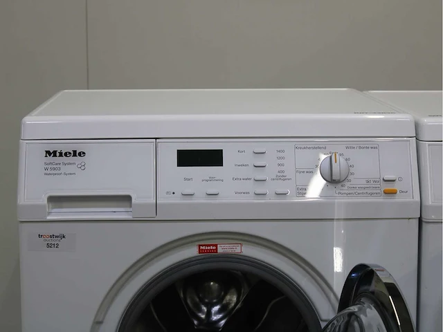 Miele w 5903 softcare system wasmachine & miele t 8903 c wasdroger - afbeelding 3 van  8
