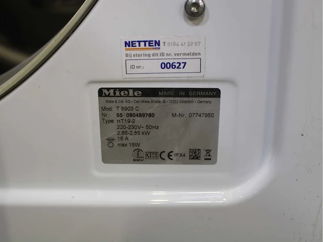 Miele w 5903 softcare system wasmachine & miele t 8903 c wasdroger - afbeelding 8 van  8