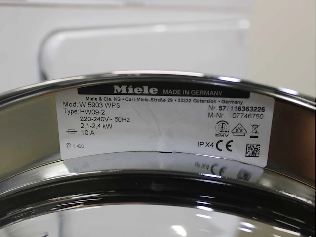 Miele w 5903 softcare system wasmachine & miele t 8967 wp softcare system ecocomfort wasdroger - afbeelding 5 van  8