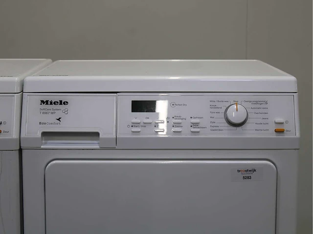 Miele w 5903 softcare system wasmachine & miele t 8967 wp softcare system ecocomfort wasdroger - afbeelding 6 van  8