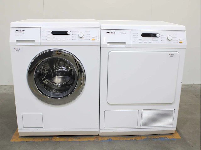 Miele w 5903 softcare system wasmachines & miele t 8827 wp softcare system ecocomfort wasdrogers - afbeelding 1 van  8