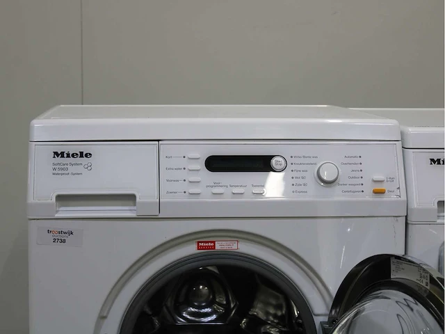 Miele w 5903 softcare system wasmachines & miele t 8827 wp softcare system ecocomfort wasdrogers - afbeelding 3 van  8