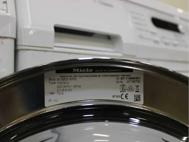 Miele w 5903 softcare system wasmachines & miele t 8827 wp softcare system ecocomfort wasdrogers - afbeelding 5 van  8