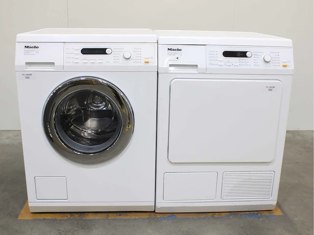 Miele w 5903 softcare system wasmachines & miele t 8827 wp softcare system ecocomfort wasdrogers - afbeelding 1 van  8
