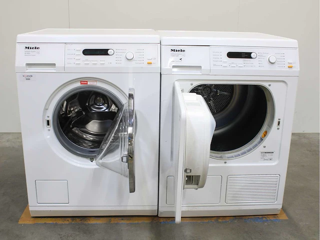 Miele w 5903 softcare system wasmachines & miele t 8827 wp softcare system ecocomfort wasdrogers - afbeelding 2 van  8