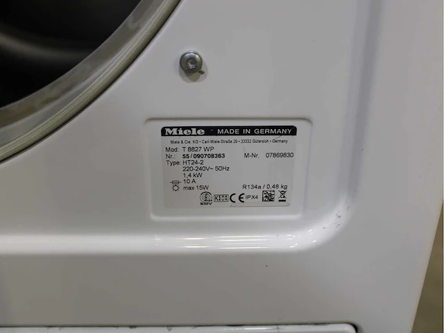 Miele w 5903 softcare system wasmachines & miele t 8827 wp softcare system ecocomfort wasdrogers - afbeelding 8 van  8