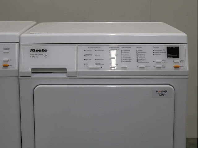 Miele w 5933 softcare system wasmachine & miele t 8433 c softcare system wasdroger - afbeelding 4 van  8