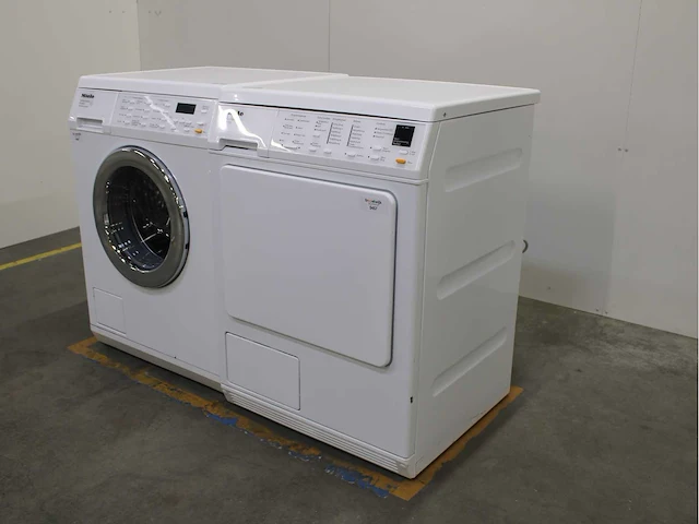 Miele w 5933 softcare system wasmachine & miele t 8433 c softcare system wasdroger - afbeelding 6 van  8