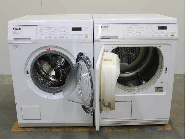 Miele w 5933 softcare system wasmachine & miele t 8633 c softcare system wasdroger - afbeelding 2 van  8