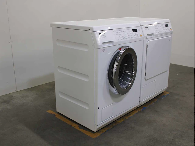 Miele w 5933 softcare system wasmachine & miele t 8633 c softcare system wasdroger - afbeelding 4 van  8