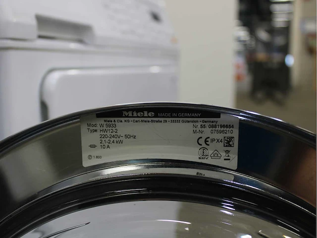 Miele w 5933 softcare system wasmachine & miele t 8633 c softcare system wasdroger - afbeelding 5 van  8