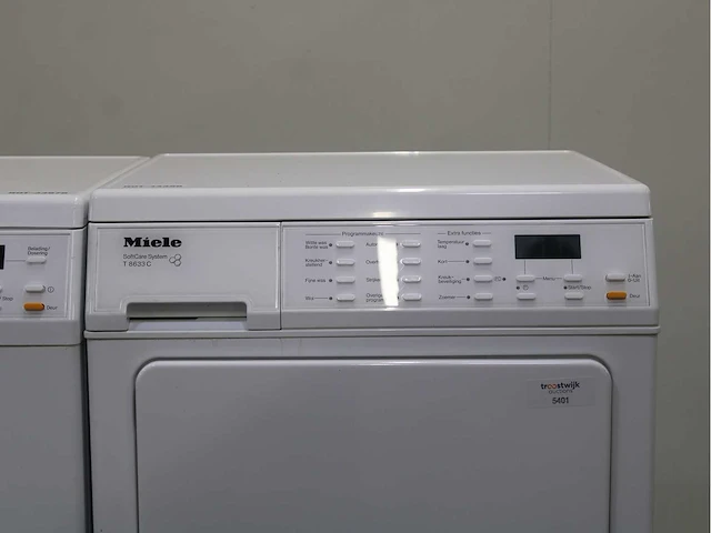 Miele w 5933 softcare system wasmachine & miele t 8633 c softcare system wasdroger - afbeelding 6 van  8