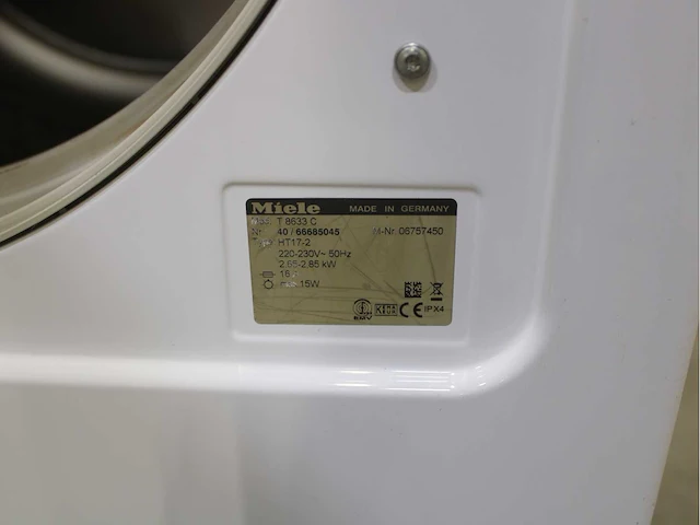 Miele w 5933 softcare system wasmachine & miele t 8633 c softcare system wasdroger - afbeelding 8 van  8