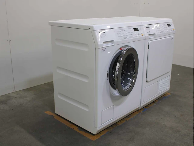 Miele w 5933 softcare system wasmachine & miele t 8937 wp softcare system ecocomfort wasdroger - afbeelding 4 van  8