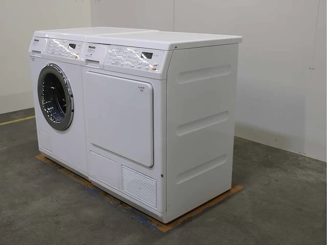 Miele w 5933 softcare system wasmachine & miele t 8937 wp softcare system ecocomfort wasdroger - afbeelding 7 van  8