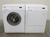 Miele w 5933 softcare system wasmachine & miele t 8937 wp softcare system ecocomfort wasdroger - afbeelding 1 van  8