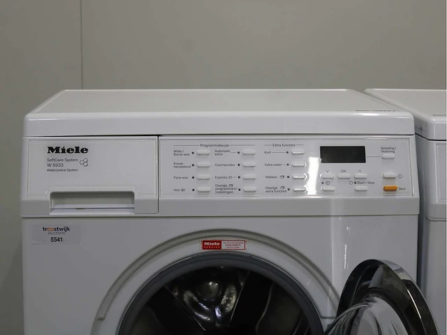 Miele w 5933 softcare system wasmachine & miele t 8937 wp softcare system ecocomfort wasdroger - afbeelding 3 van  8