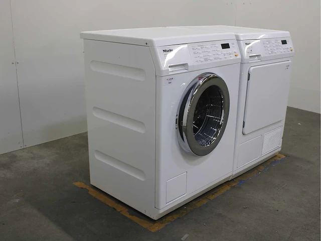 Miele w 5933 softcare system wasmachine & miele t 8937 wp softcare system ecocomfort wasdroger - afbeelding 4 van  8