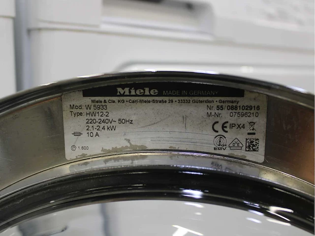 Miele w 5933 softcare system wasmachine & miele t 8937 wp softcare system ecocomfort wasdroger - afbeelding 5 van  8
