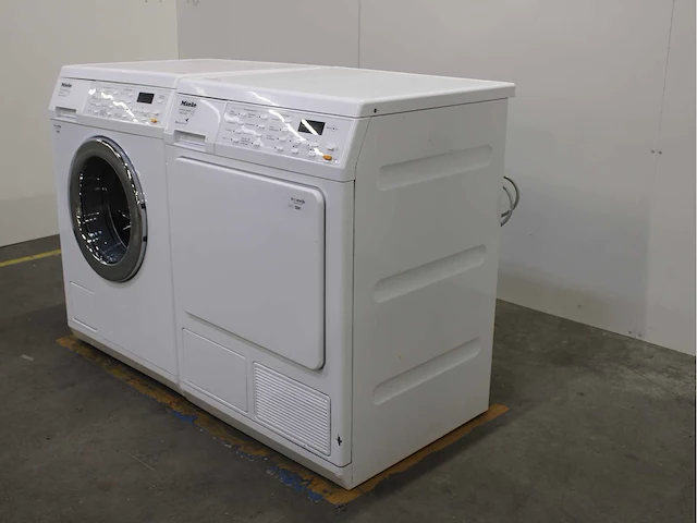 Miele w 5933 softcare system wasmachine & miele t 8937 wp softcare system ecocomfort wasdroger - afbeelding 7 van  8
