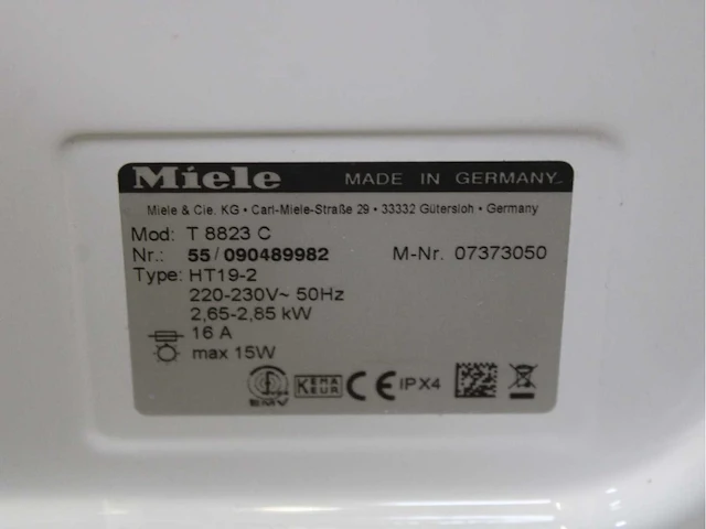 Miele w 5933 softcare system wasmachines & miele t 8823 c softcare system wasdrogers - afbeelding 8 van  8