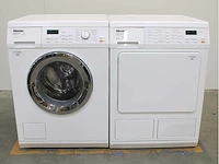 Miele w 5963 softcare system wasmachine & miele t 8937 wp softcare system ecocomfort wasdroger