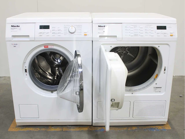 Miele w 5963 softcare system wasmachine & miele t 8937 wp softcare system ecocomfort wasdroger - afbeelding 2 van  8