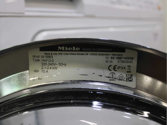 Miele w 5963 softcare system wasmachine & miele t 8937 wp softcare system ecocomfort wasdroger - afbeelding 5 van  8
